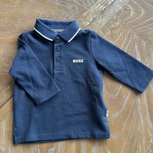 BOSS Baby Boys navy blue polo